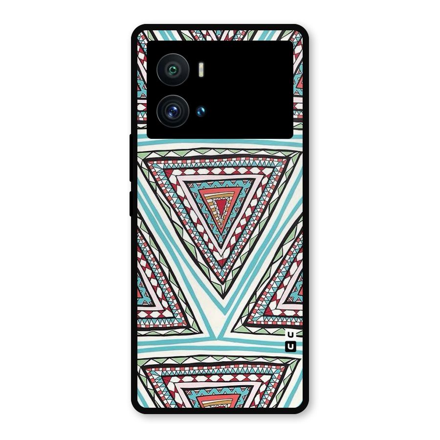 Triangle Abstract Mode Metal Back Case for iQOO 9 Pro