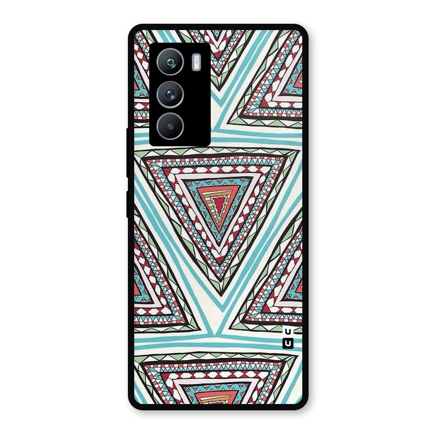 Triangle Abstract Mode Metal Back Case for iQOO 9 SE