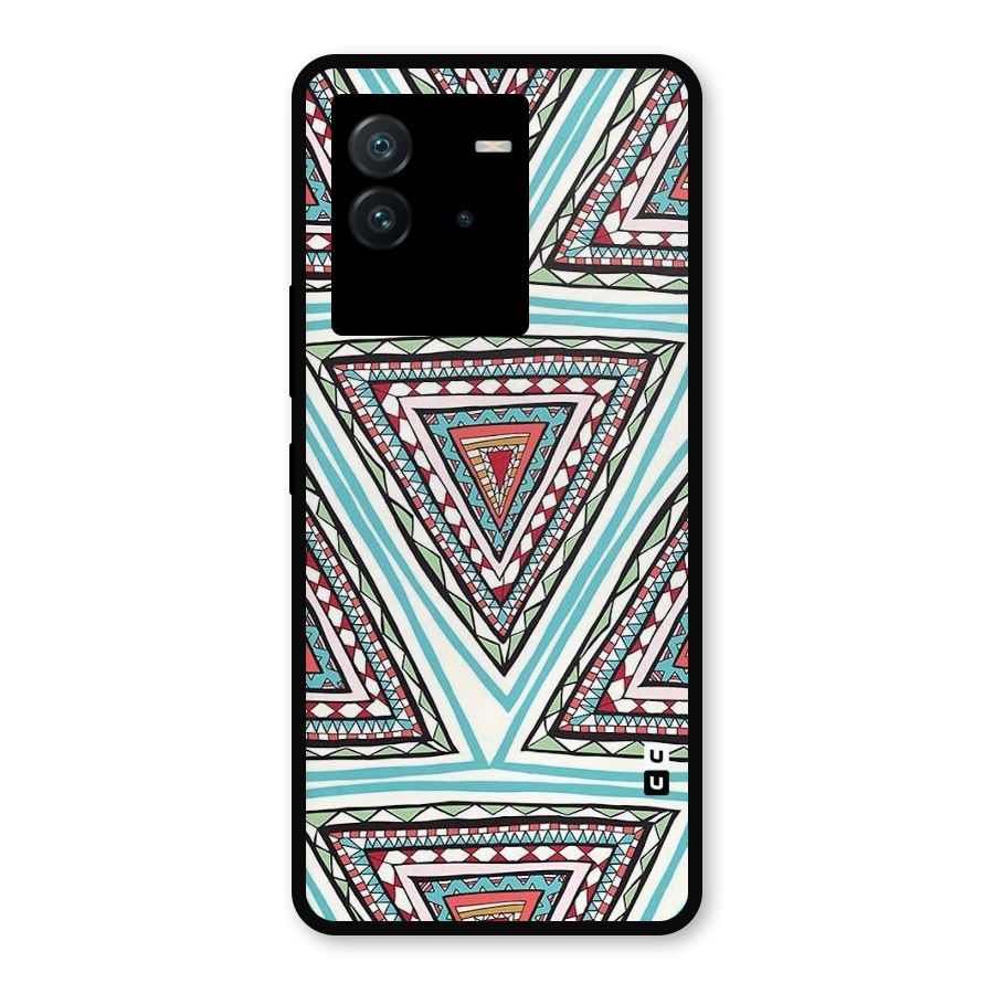 Triangle Abstract Mode Metal Back Case for iQOO Neo 6 5G