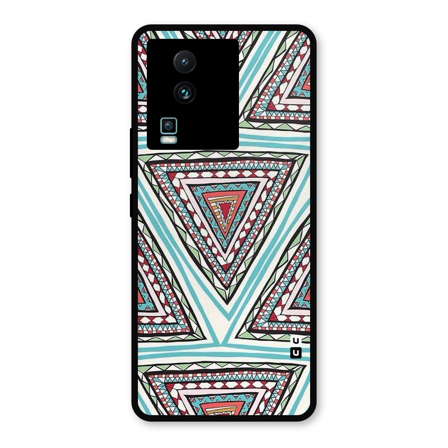 Triangle Abstract Mode Metal Back Case for iQOO Neo 7 Pro