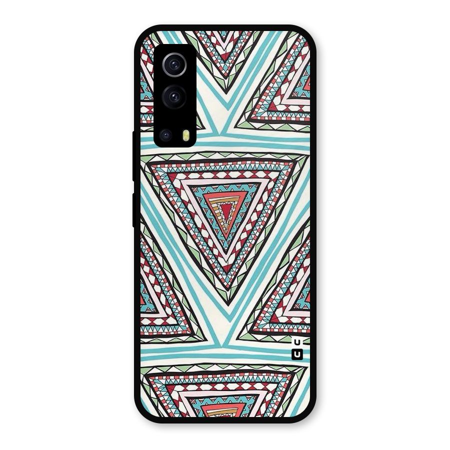 Triangle Abstract Mode Metal Back Case for iQOO Z3