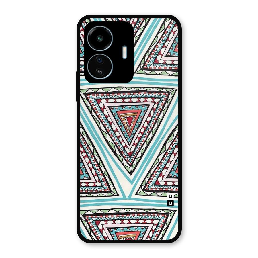 Triangle Abstract Mode Metal Back Case for vivo iQOO Z6 Lite 5G