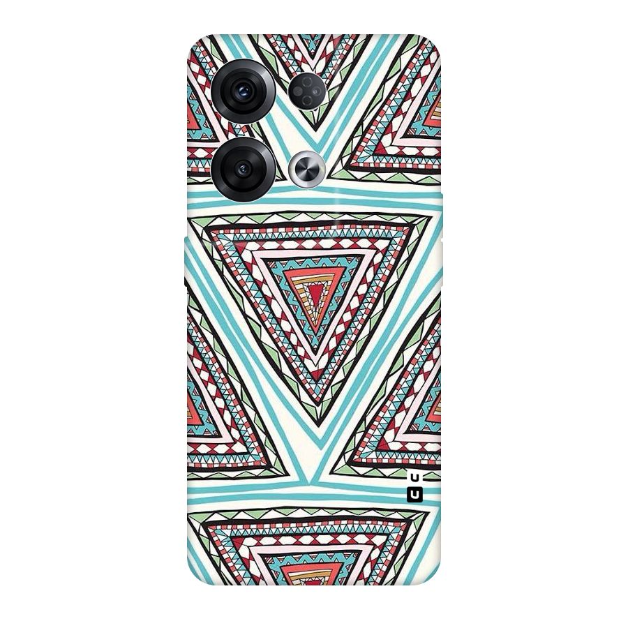 Triangle Abstract Mode Original Polycarbonate Back Case for Oppo Reno8 Pro 5G