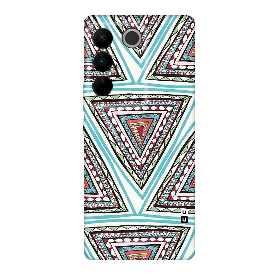 Triangle Abstract Mode Original Polycarbonate Back Case for Vivo V27