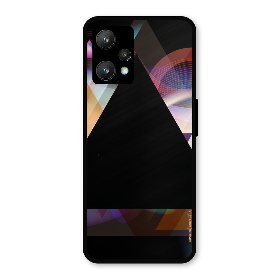 Triangle Black Abstract Metal Back Case for Realme 9 Pro Plus 5G
