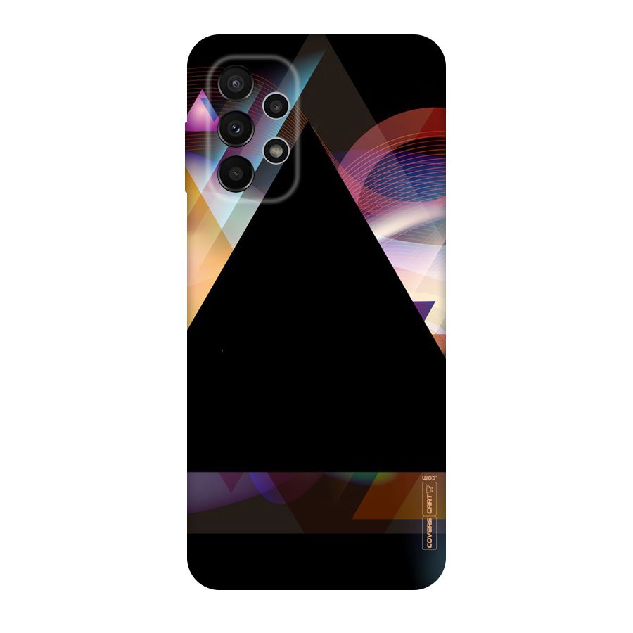 Triangle Black Abstract Original Polycarbonate Back Case for Galaxy A23