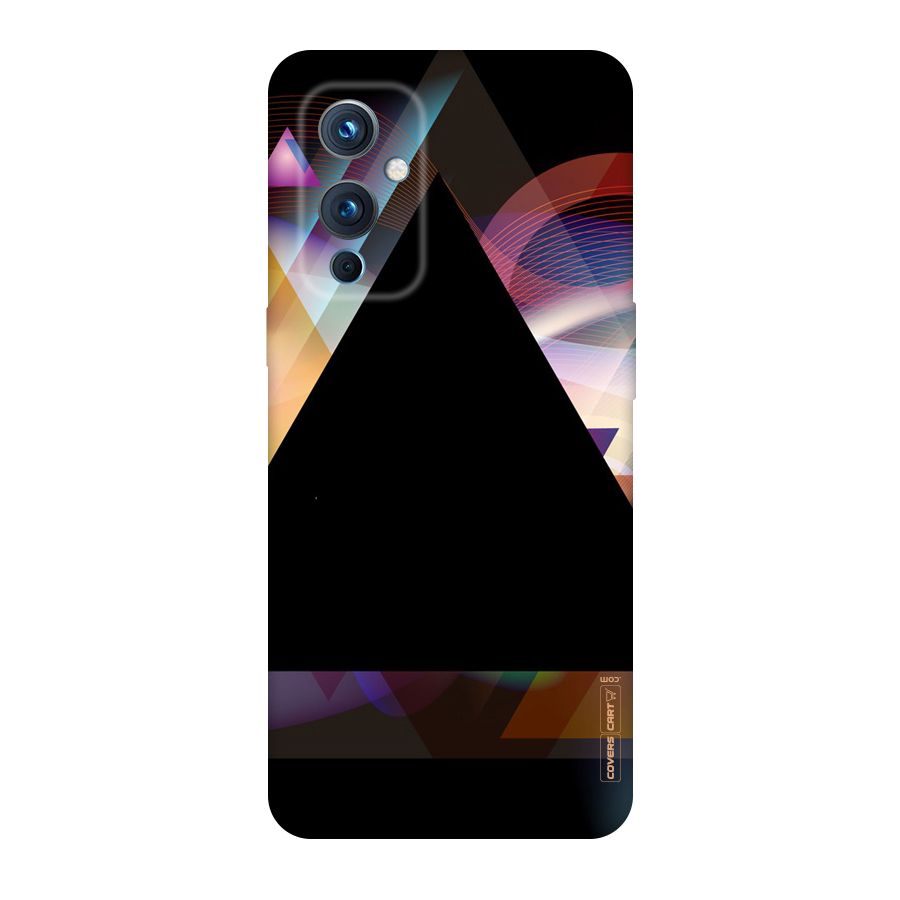 Triangle Black Abstract Original Polycarbonate Back Case for OnePlus 9
