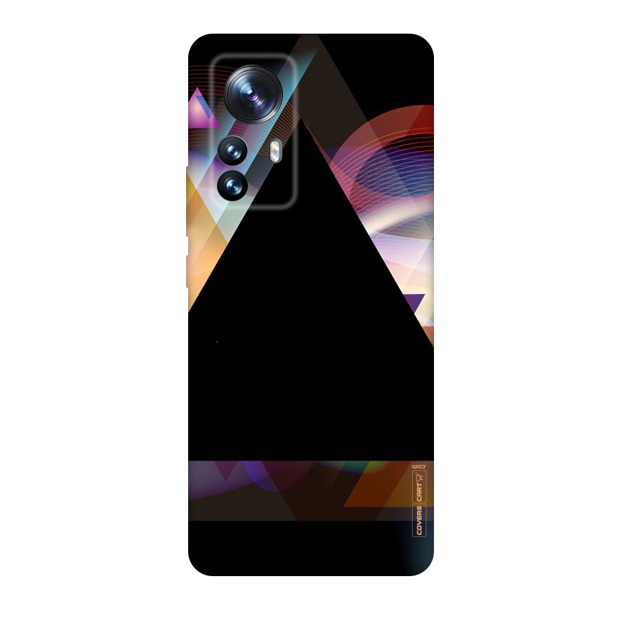 Triangle Black Abstract Original Polycarbonate Back Case for Xiaomi 12 Pro