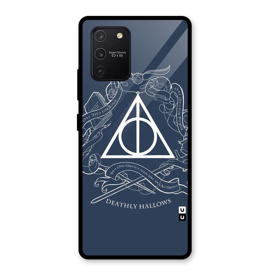 Triangle Blue Glass Back Case for Galaxy S10 Lite