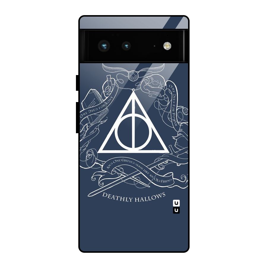 Triangle Blue Glass Back Case for Google Pixel 6