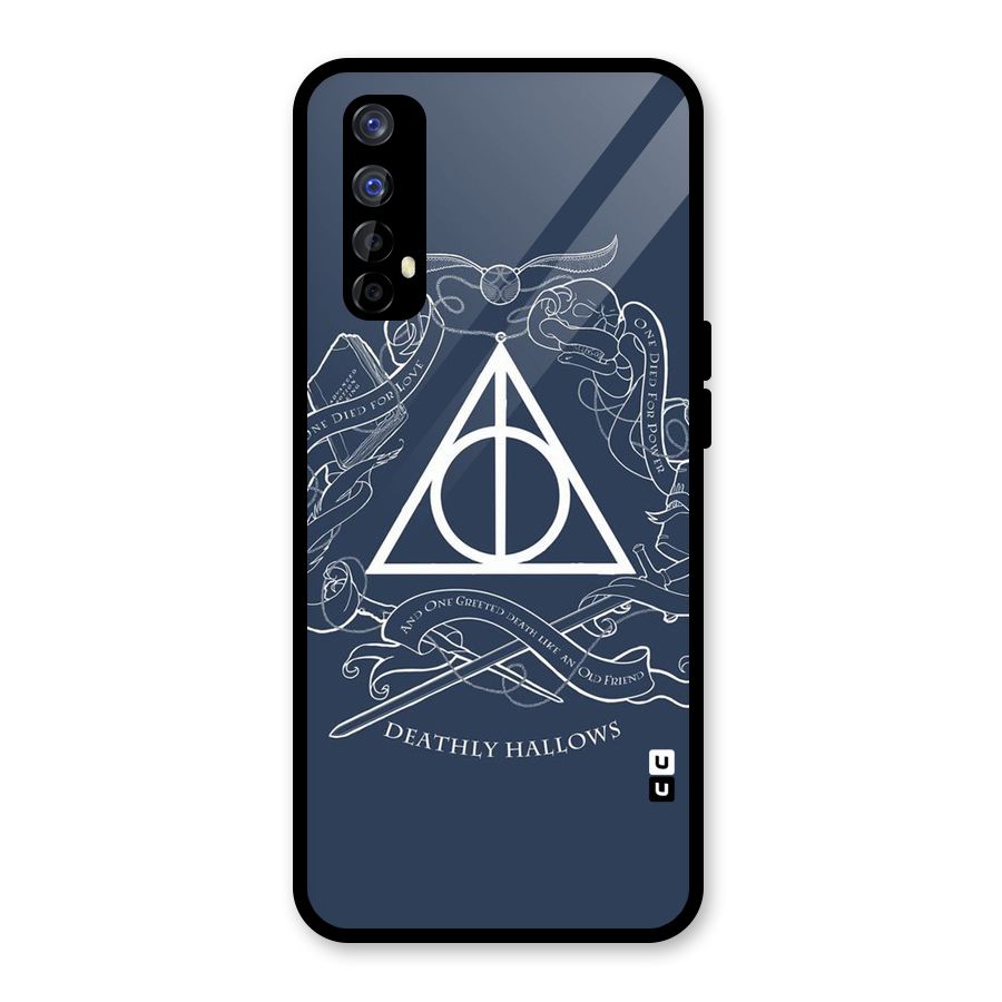 Triangle Blue Glass Back Case for Realme 7