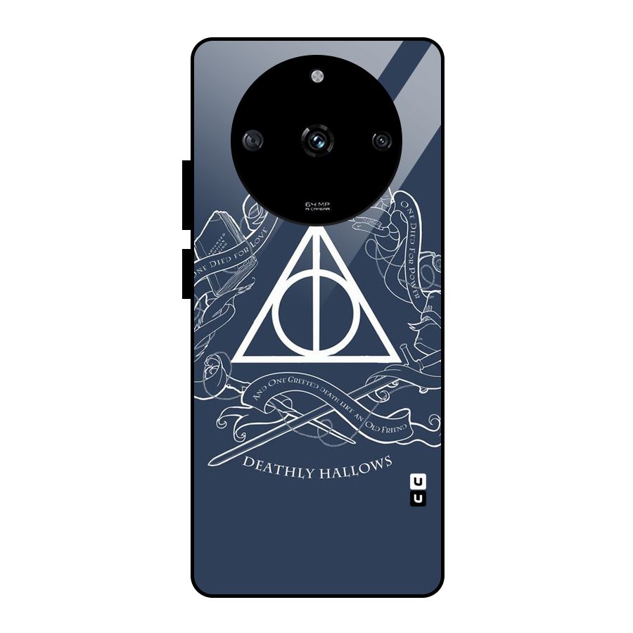 Triangle Blue Glass Back Case for Realme Narzo 60 5G