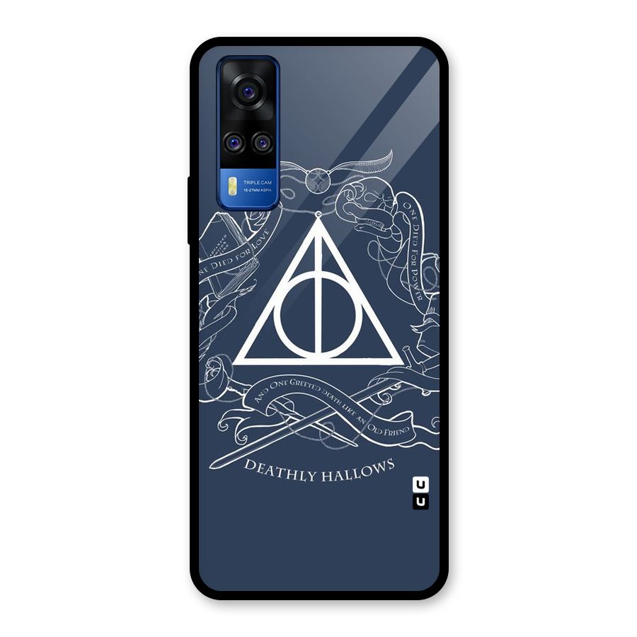 Triangle Blue Glass Back Case for Vivo Y31