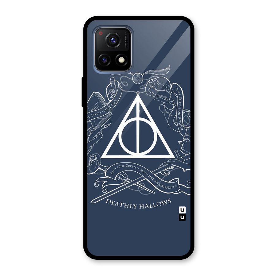 Triangle Blue Glass Back Case for Vivo Y72 5G