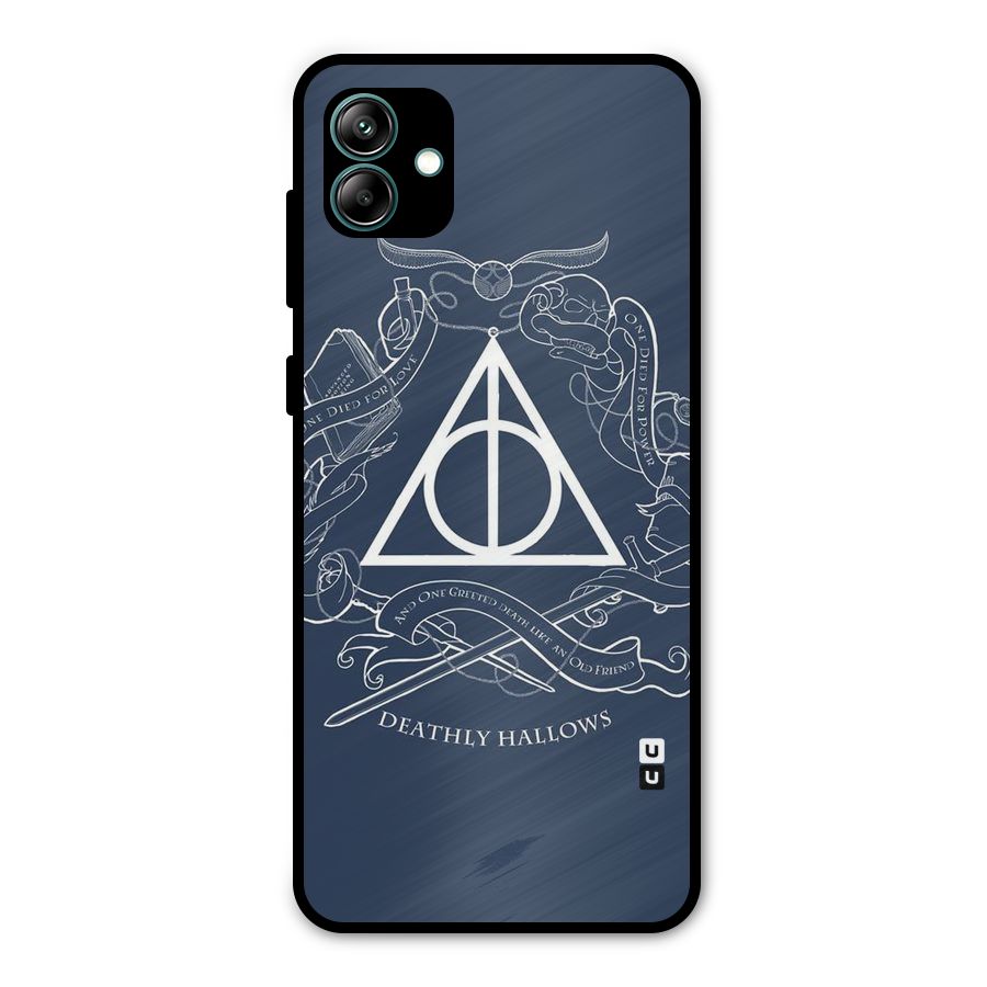 Triangle Blue Metal Back Case for Galaxy A04