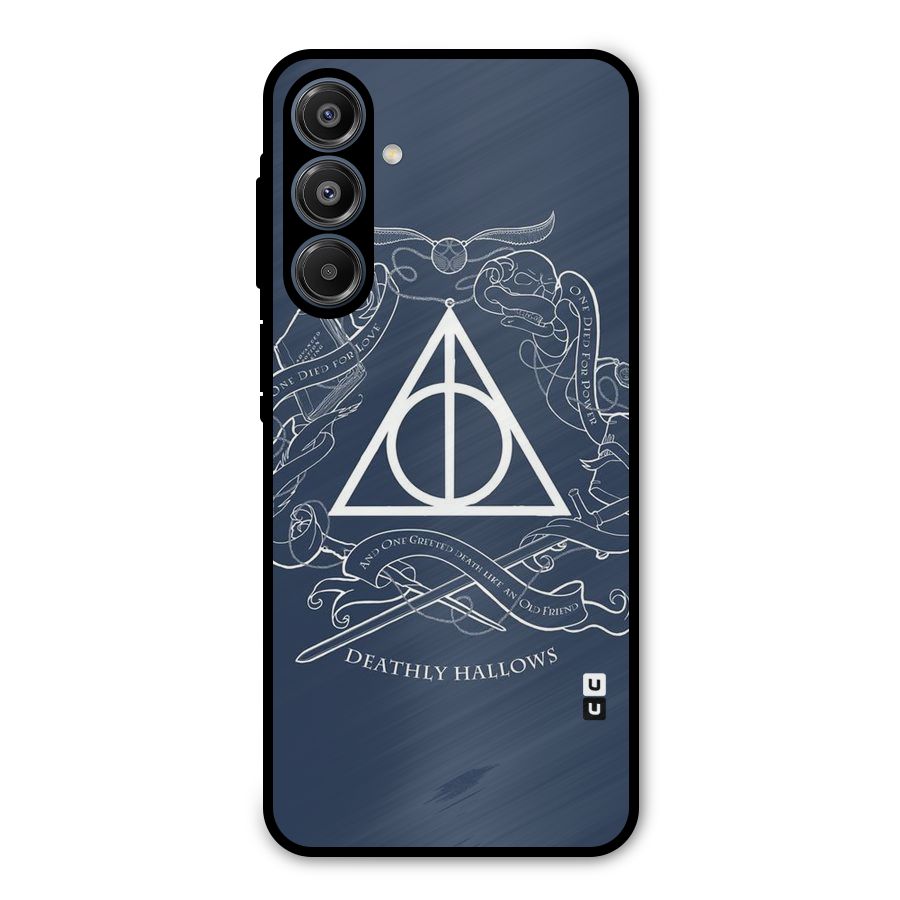 Triangle Blue Metal Back Case for Galaxy A16 5G