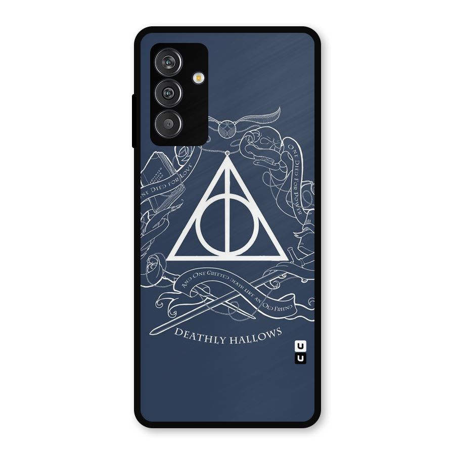 Triangle Blue Metal Back Case for Galaxy F13
