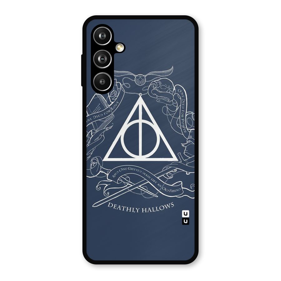 Triangle Blue Metal Back Case for Galaxy F54