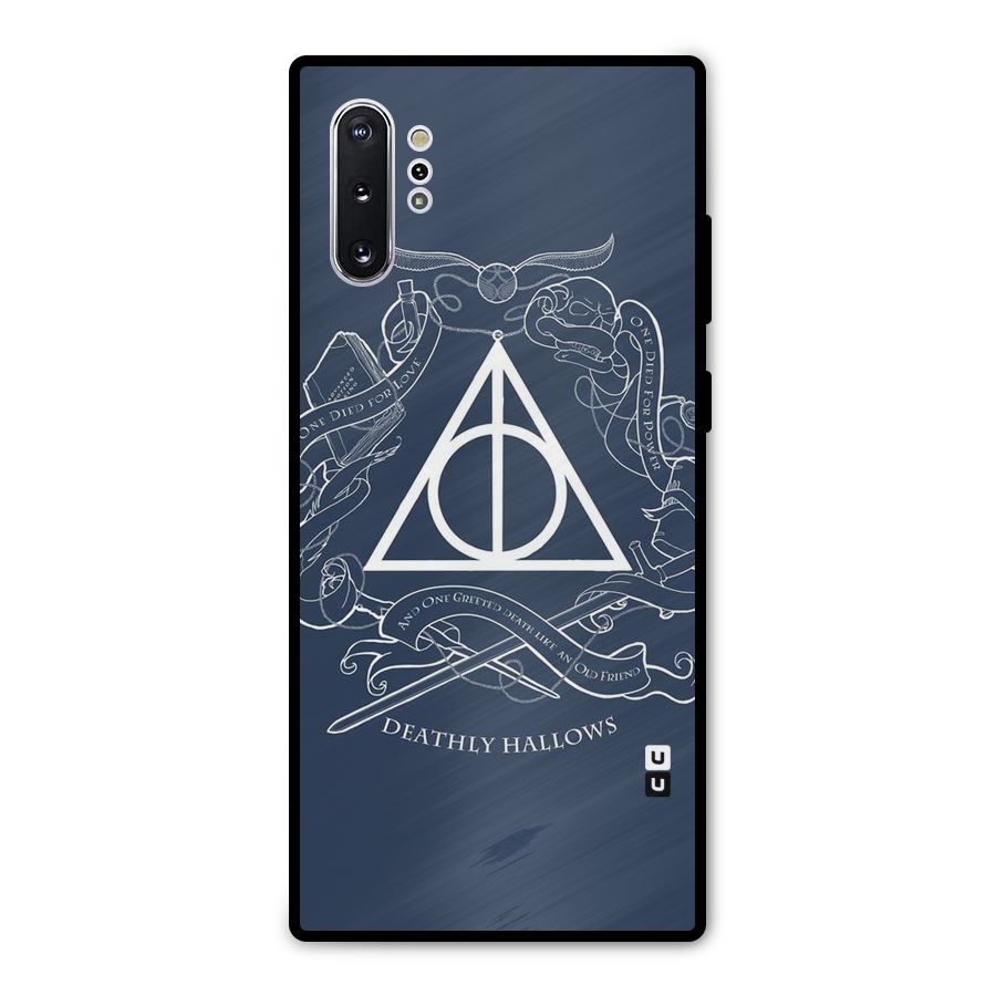 Triangle Blue Metal Back Case for Galaxy Note 10 Plus