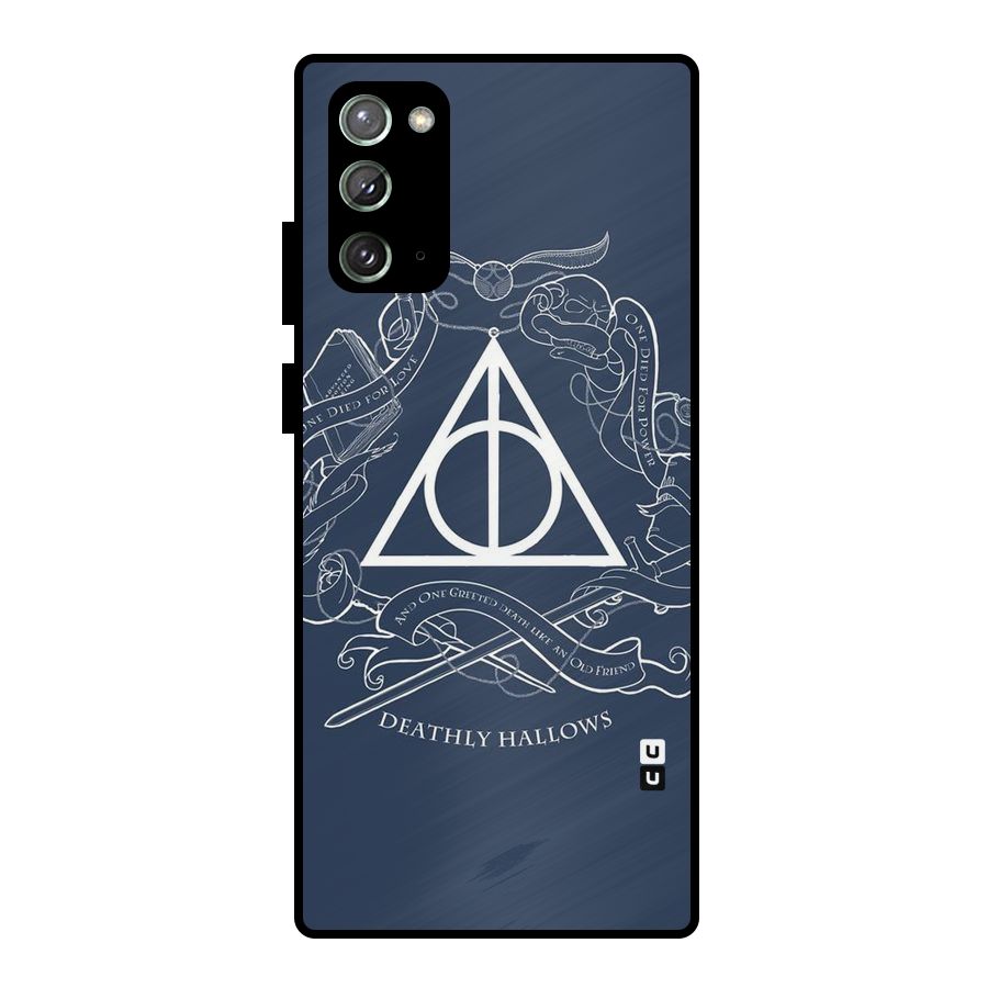 Triangle Blue Metal Back Case for Galaxy Note 20