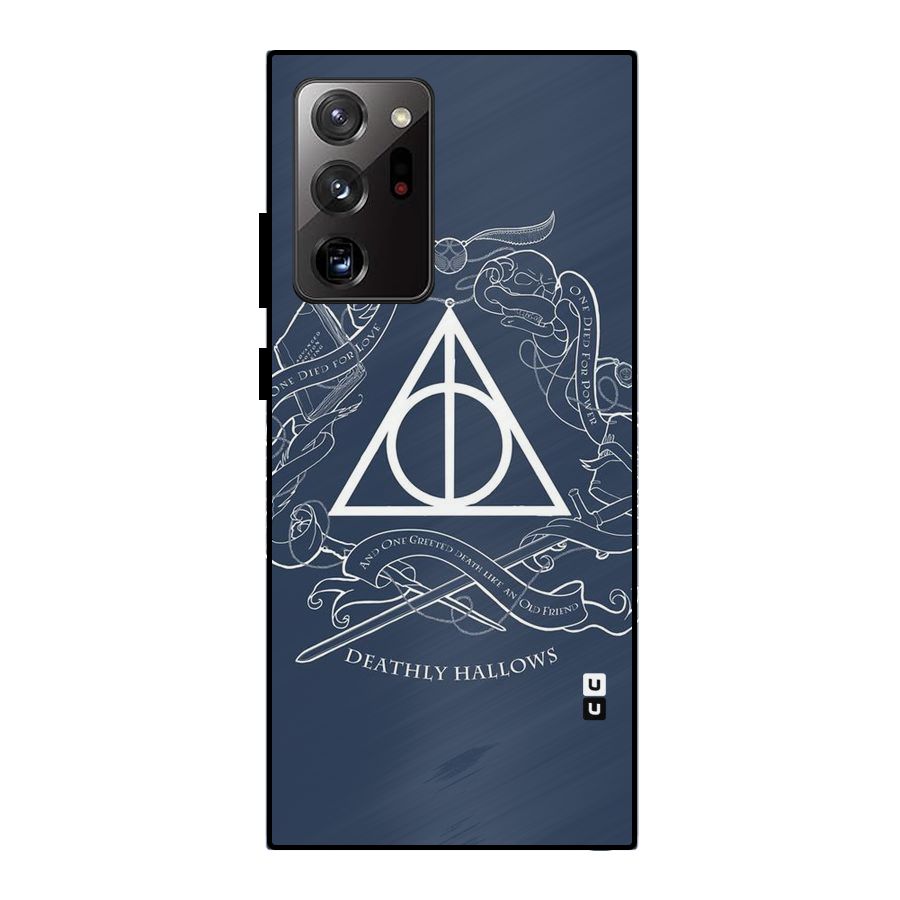 Triangle Blue Metal Back Case for Galaxy Note 20 Ultra