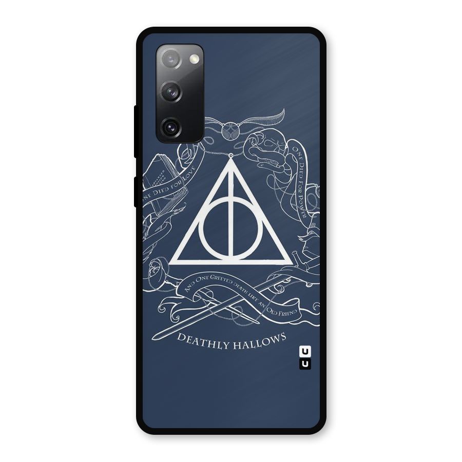 Triangle Blue Metal Back Case for Galaxy S20 FE 5G