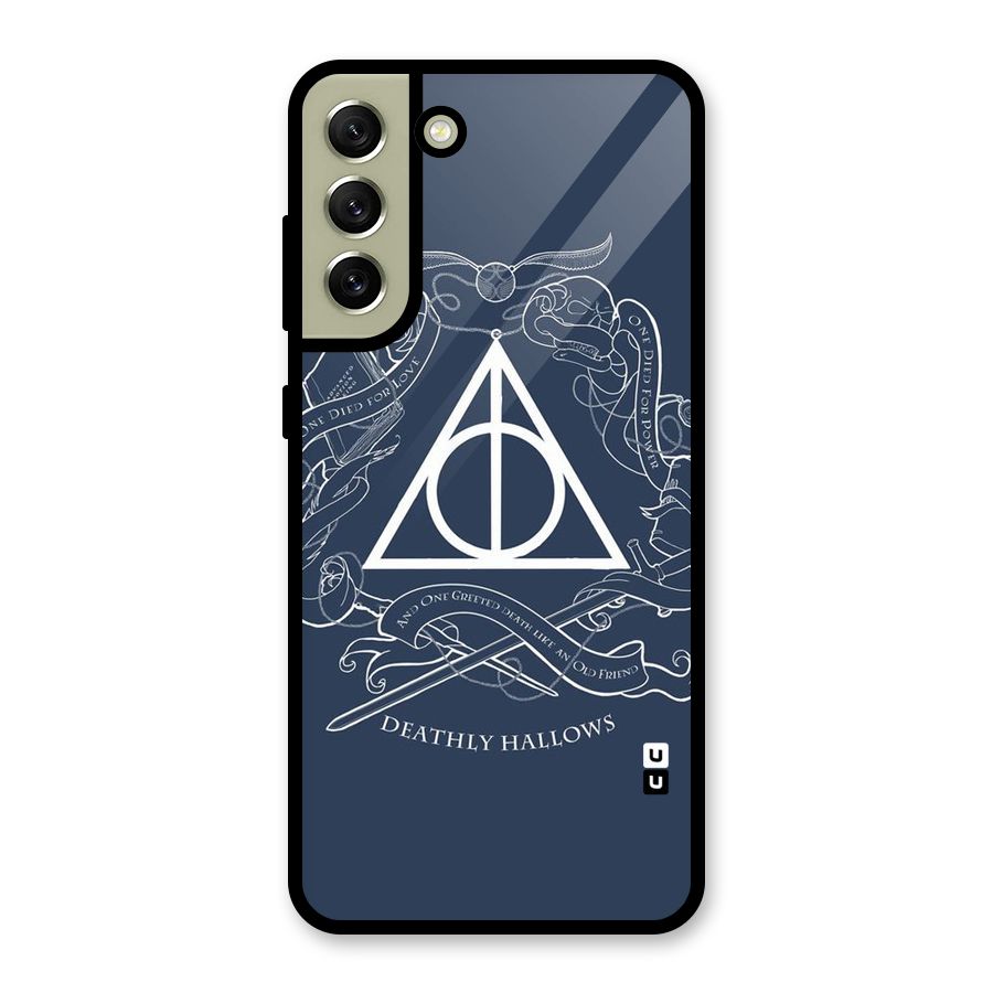 Triangle Blue Metal Back Case for Galaxy S21 FE 5G (2023)