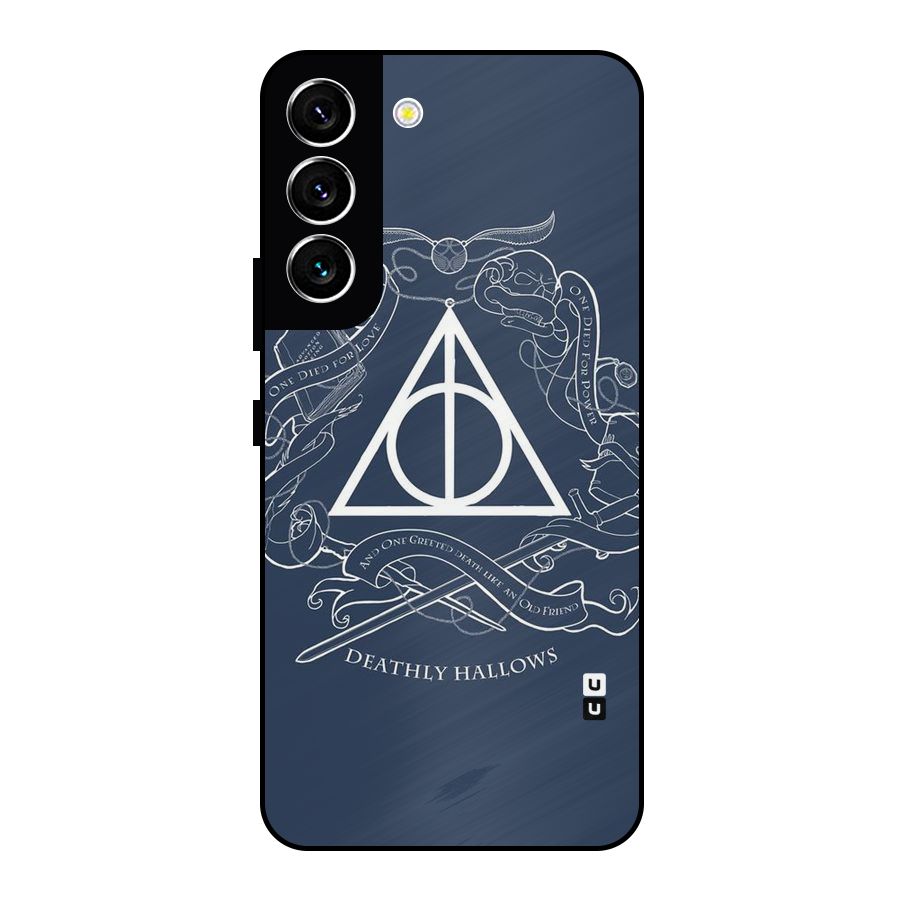 Triangle Blue Metal Back Case for Galaxy S22 5G