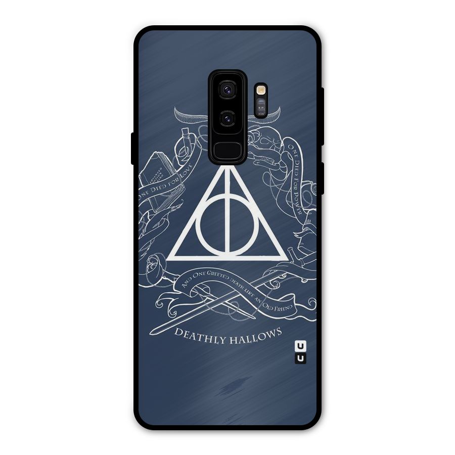 Triangle Blue Metal Back Case for Galaxy S9 Plus