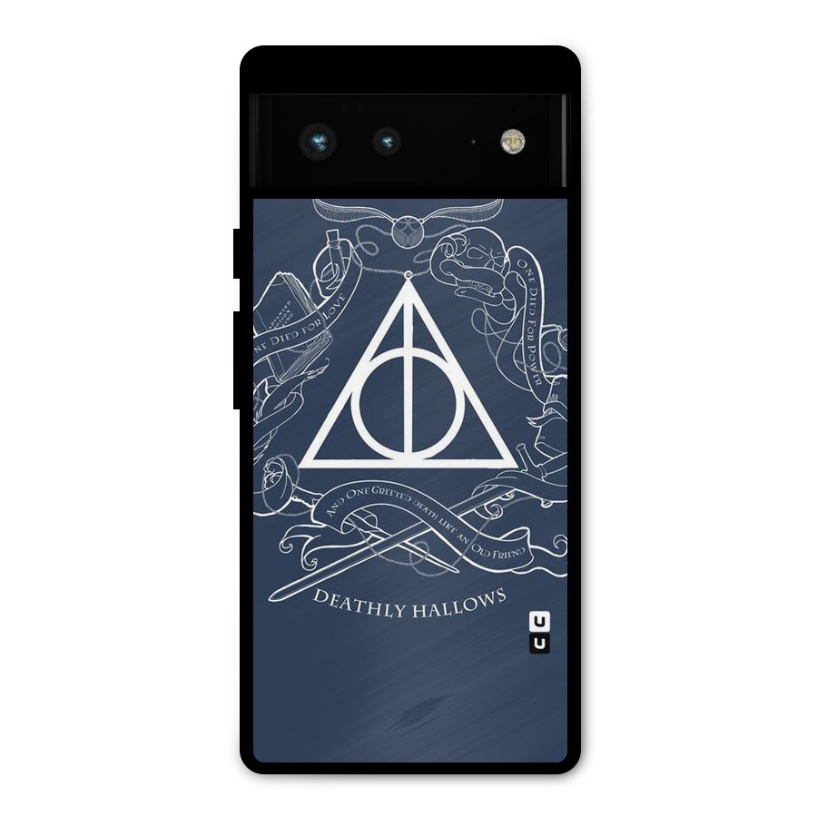 Triangle Blue Metal Back Case for Google Pixel 6