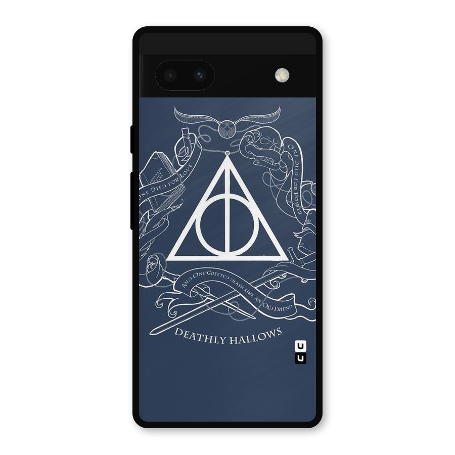 Triangle Blue Metal Back Case for Google Pixel 6a