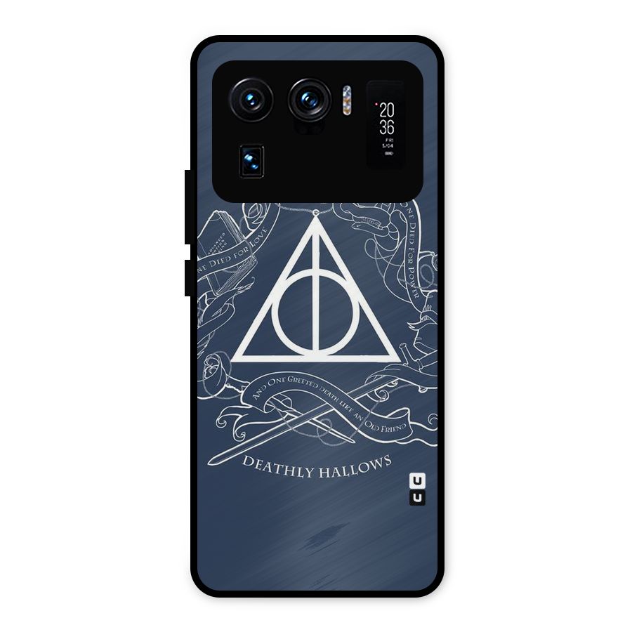 Triangle Blue Metal Back Case for Mi 11 Ultra