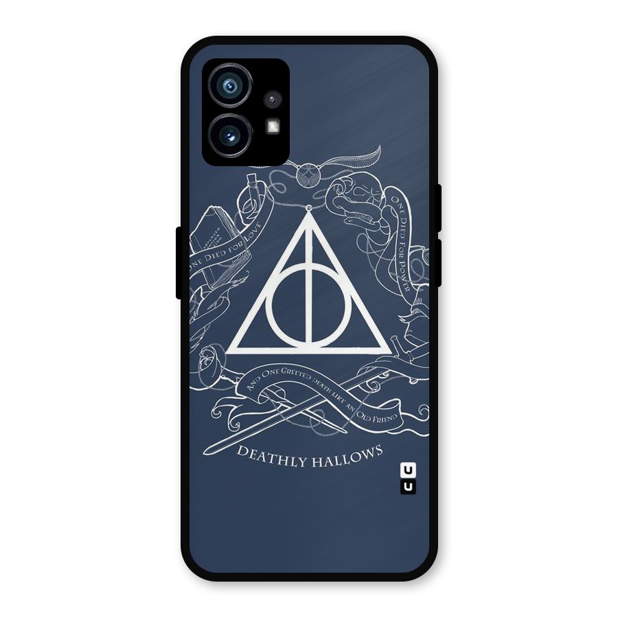 Triangle Blue Metal Back Case for Nothing Phone 1