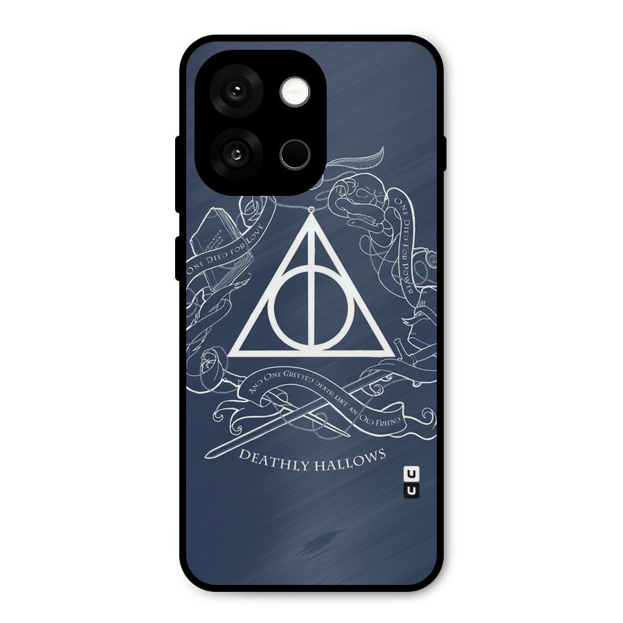 Triangle Blue Metal Back Case for OnePlus 13s