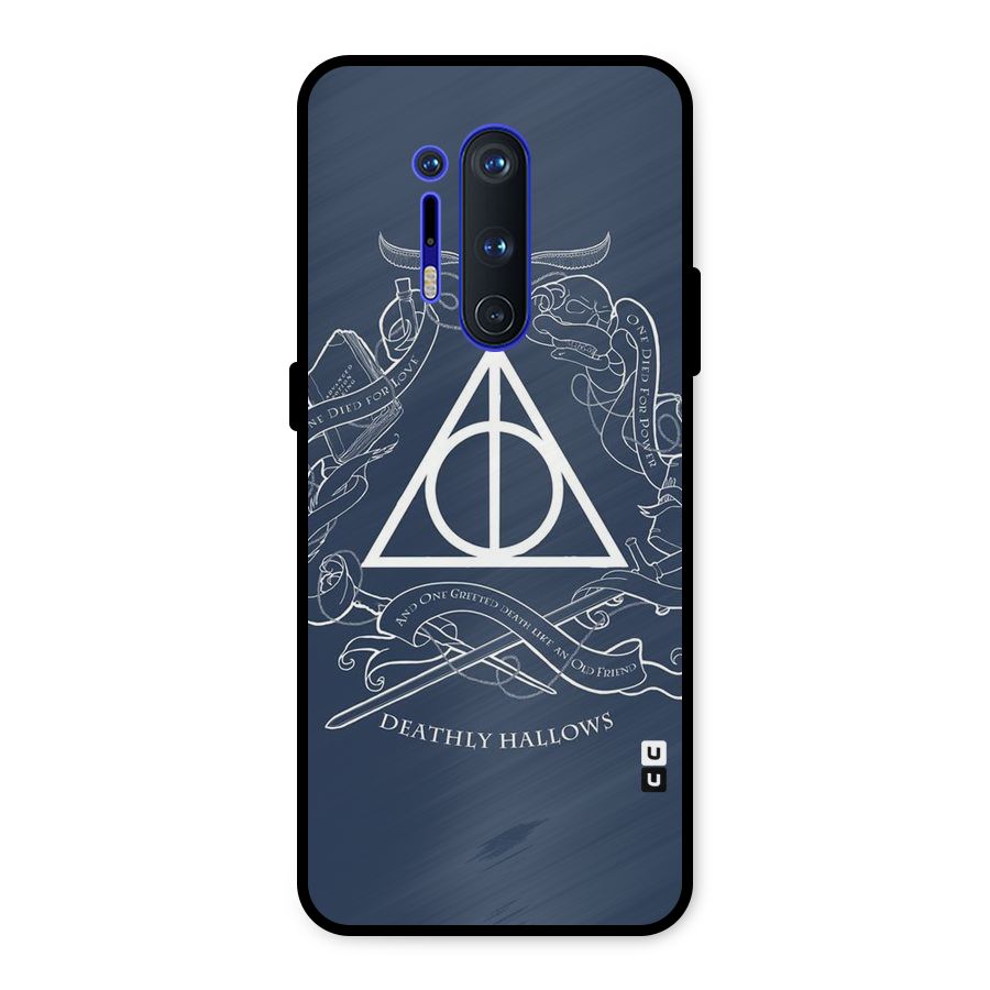 Triangle Blue Metal Back Case for OnePlus 8 Pro