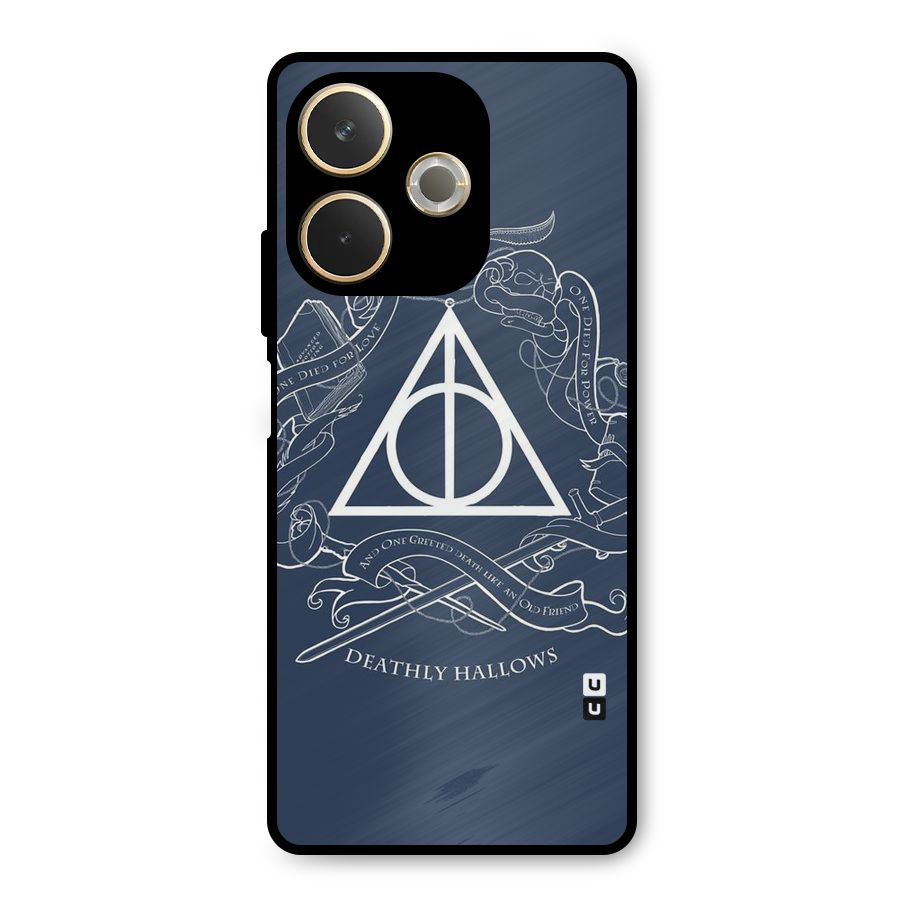 Triangle Blue Metal Back Case for Oppo A5 Pro