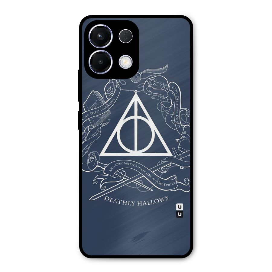 Triangle Blue Metal Back Case for Oppo K13