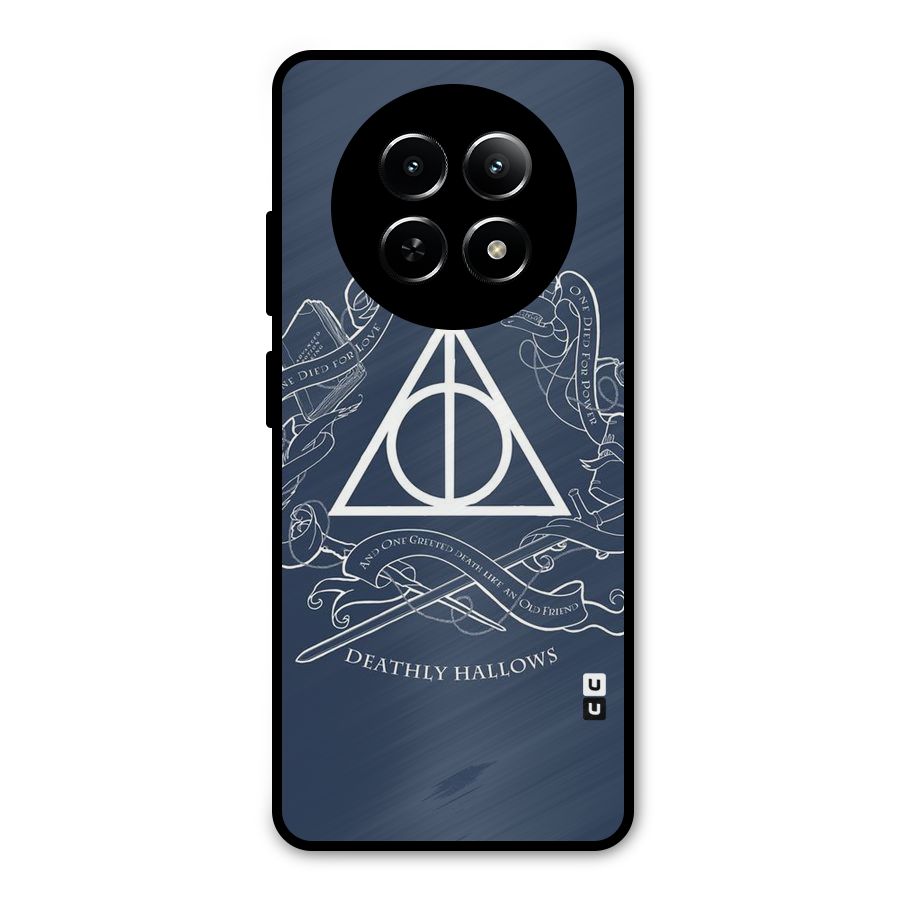 Triangle Blue Metal Back Case for Realme 13