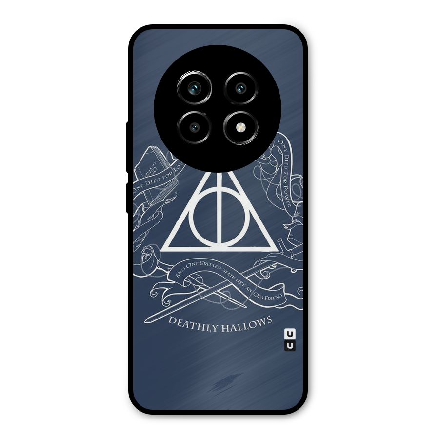 Triangle Blue Metal Back Case for Realme 13 Pro