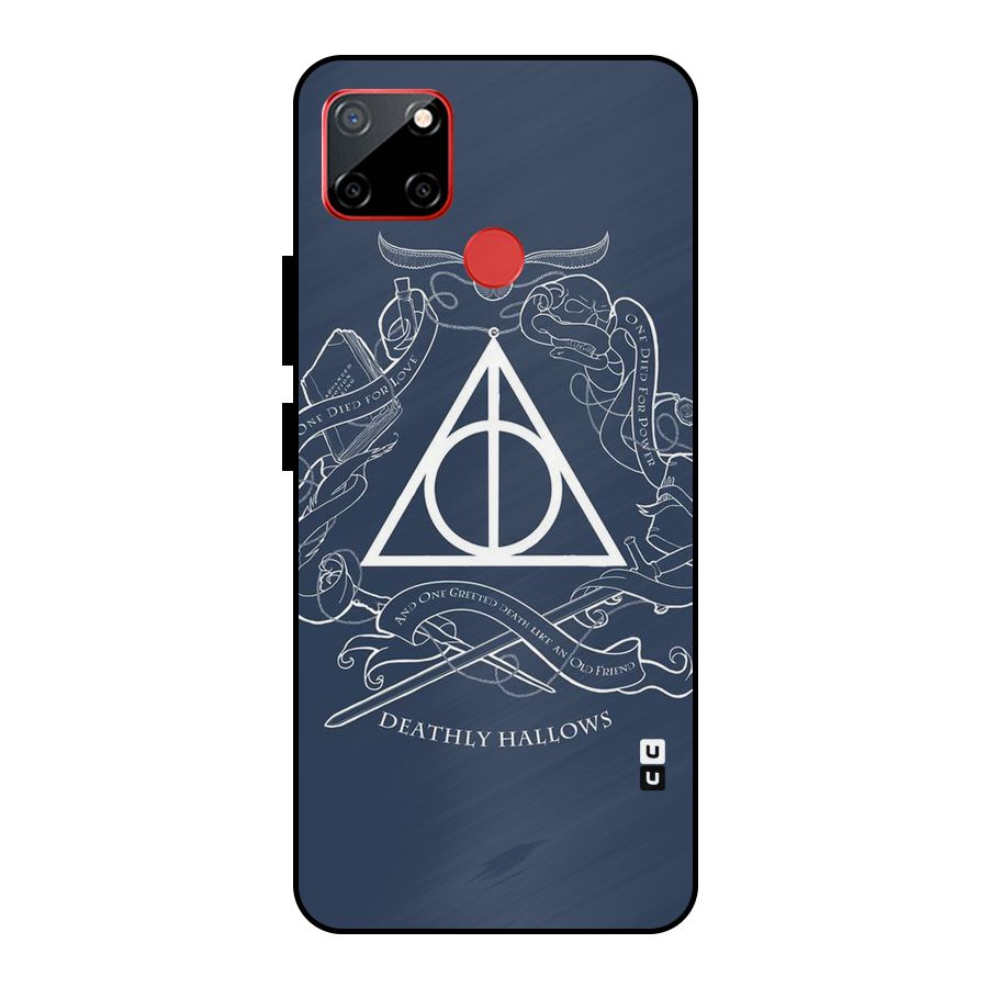 Triangle Blue Metal Back Case for Realme C12