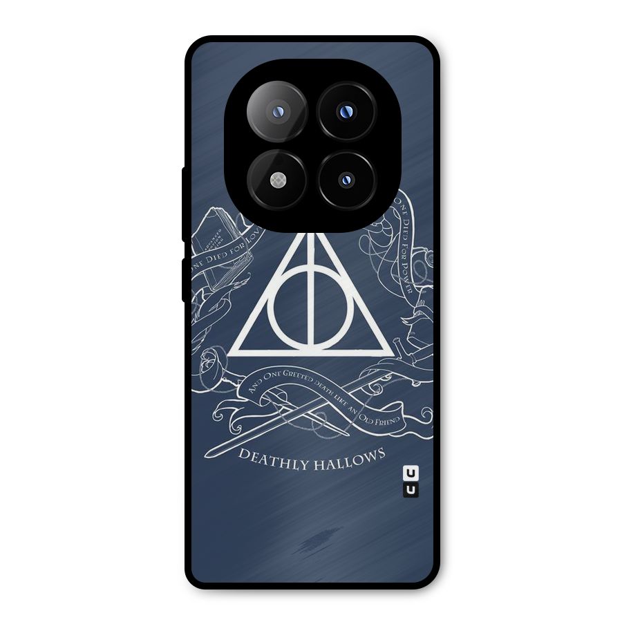 Triangle Blue Metal Back Case for Redmi Note 14 Pro Plus 5G