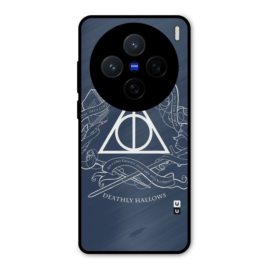 Triangle Blue Metal Back Case for Vivo X200