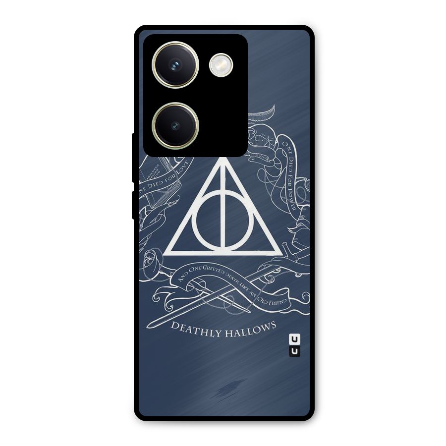 Triangle Blue Metal Back Case for Vivo Y200 Pro