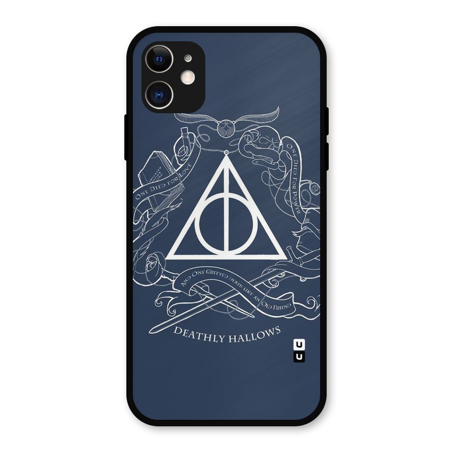 Triangle Blue Metal Back Case for iPhone 11