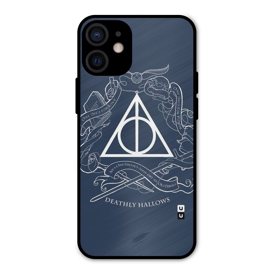 Triangle Blue Metal Back Case for iPhone 12 Mini