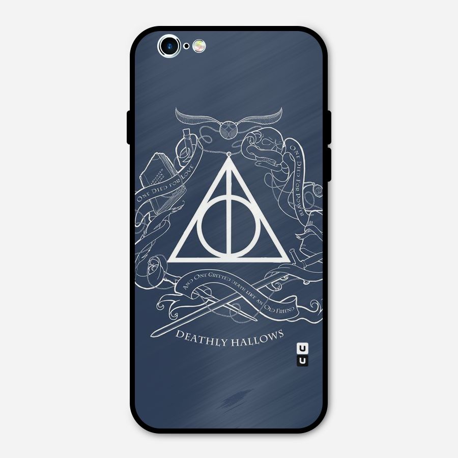 Triangle Blue Metal Back Case for iPhone 6 6s