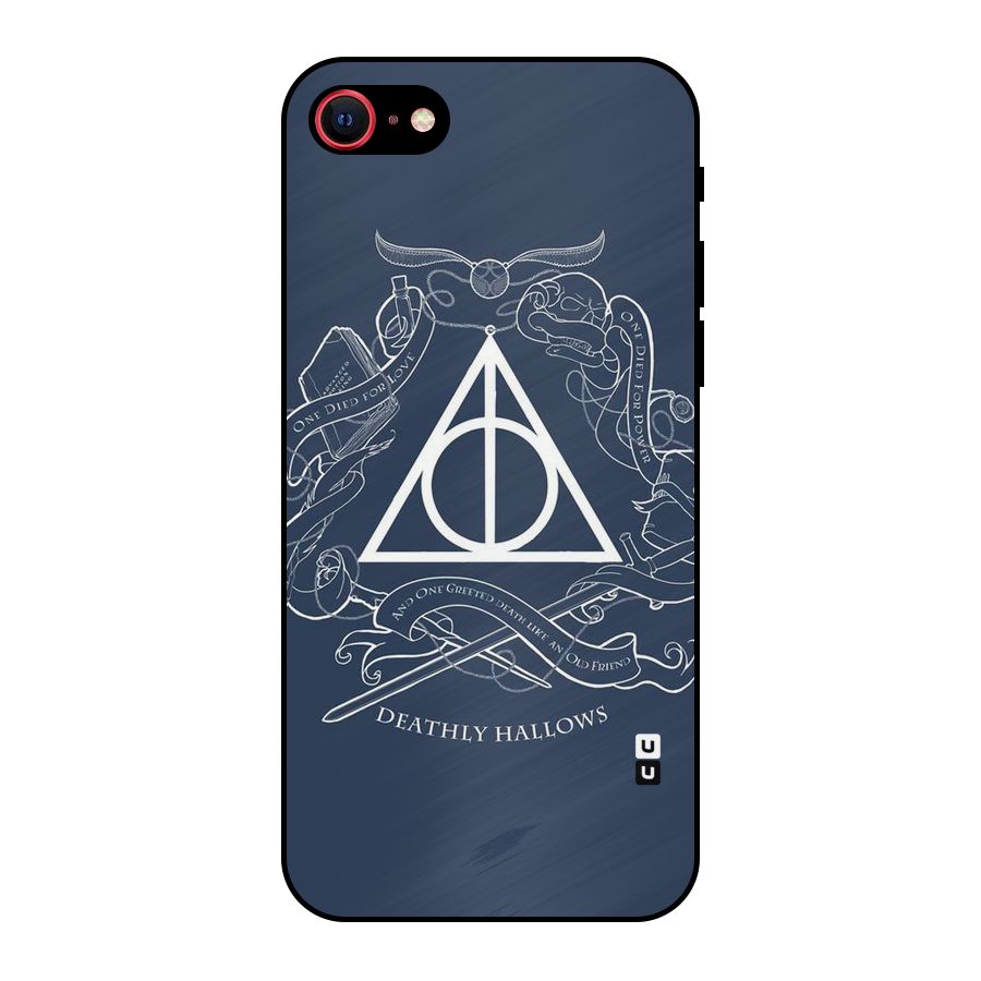 Triangle Blue Metal Back Case for iPhone 7