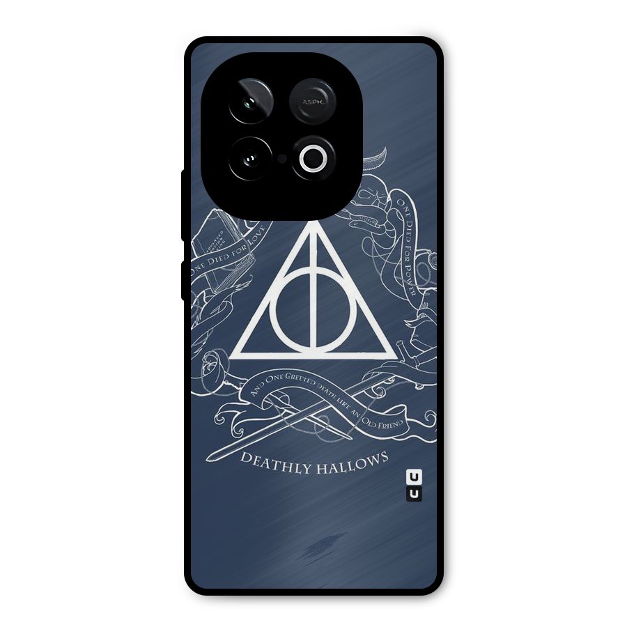 Triangle Blue Metal Back Case for iQOO Neo 10