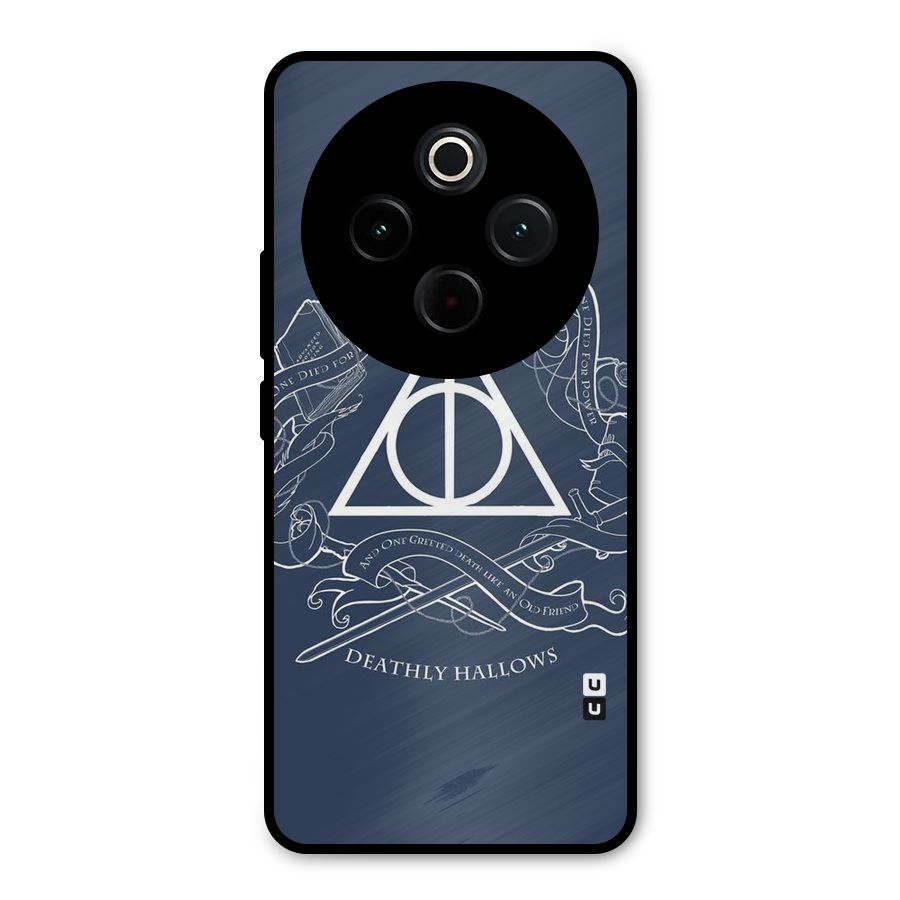 Triangle Blue Metal Back Case for iQOO Z10