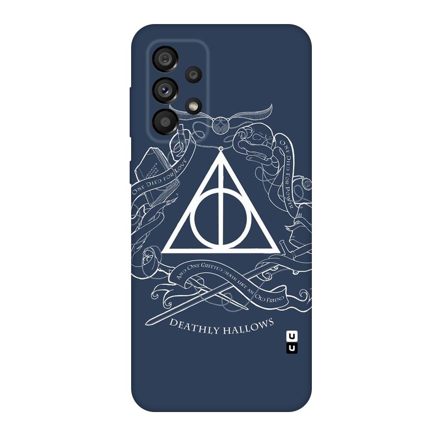 Triangle Blue Original Polycarbonate Back Case for Galaxy A73 5G